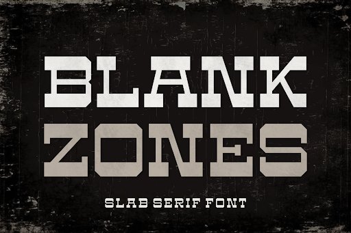 Blank Zones Font