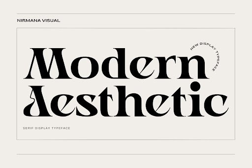 Modern Aesthetic Font
