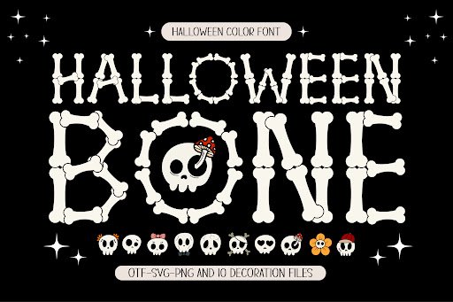 Halloween Bone Font by Issie_Studio