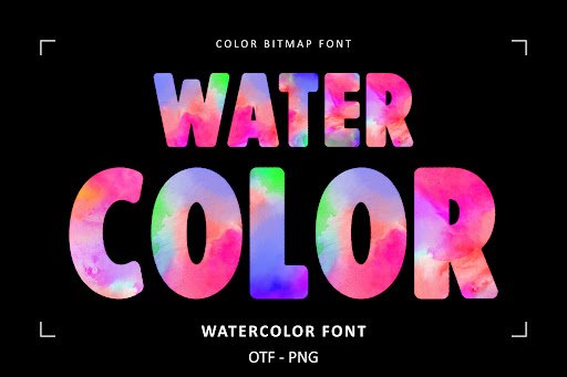 Watercolor Font by Font Craft Studio