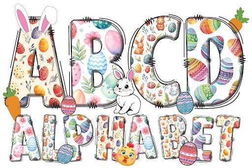 Easter Alphabet Collection Font by MEGAMO