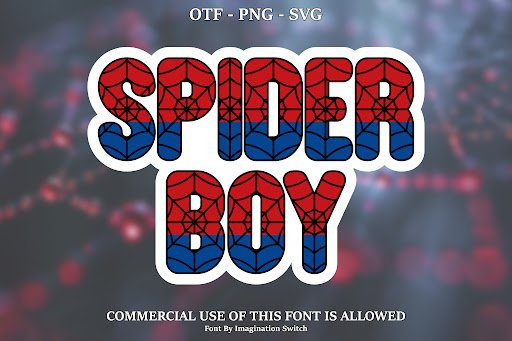 Spider Boy Font by Imagination Switch