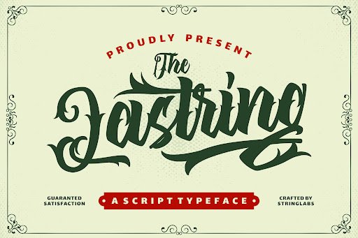 The Lastring Font by StringLabs