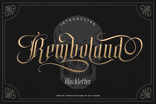 Remboland Font by Alit Design