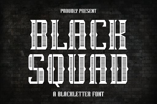 Black Squad Font by Creative Fabrica Fonts