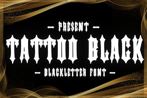 Tattoo Black Font by Chonada