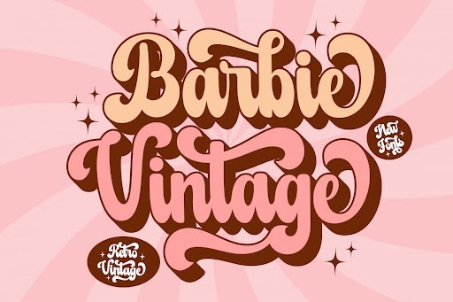 Barbie Vintage Retro font