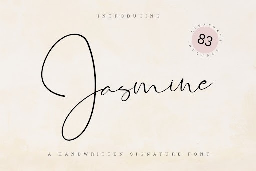 Jasmine Serif font