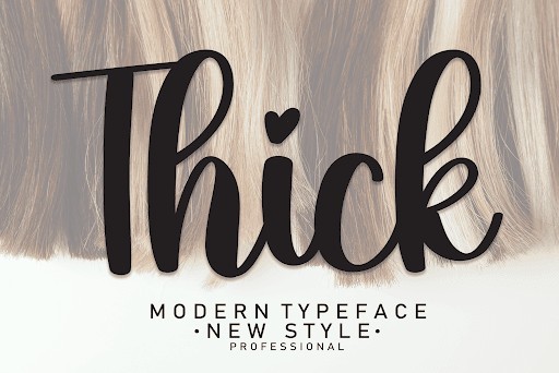 Thick Sans Serif font