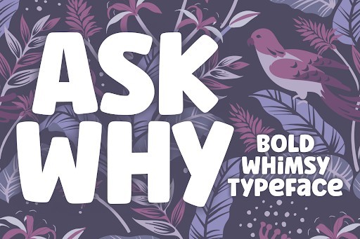 Ask Why Handwritten font