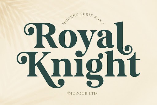 Royal Knight Font by Jozoor