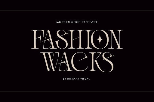 Fashion Wacks Script font