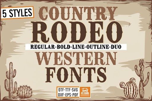 Rodeo Bundle Display font