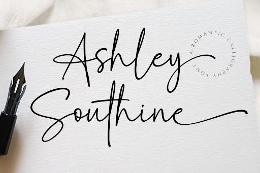 Ashley Southine Signature font
