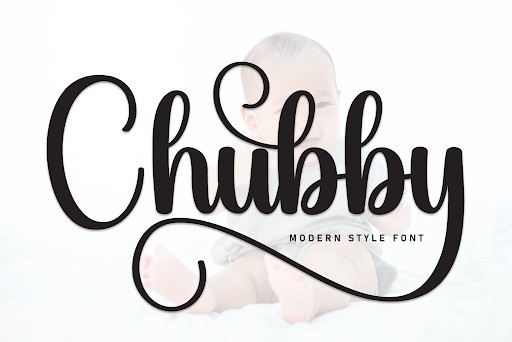 Chubby Display font