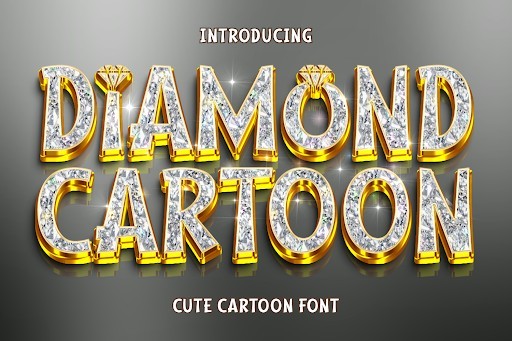 Diamond Cartoon Display font