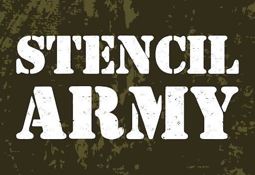 Stencil Army Font