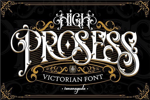 High Prosess Blackletter font