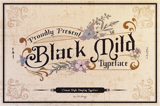 Black Mild Blackletter font