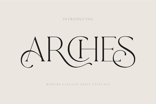 Arches Font by dylla studio
