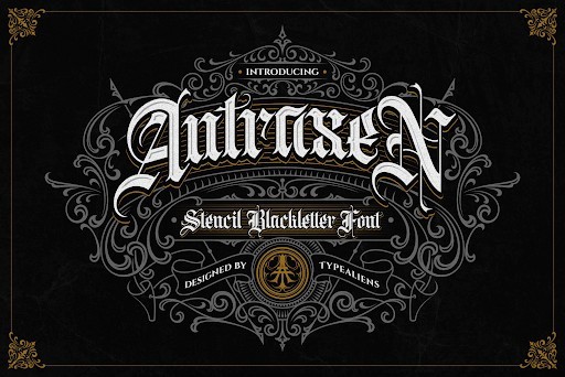 Antraxen Blackletter font