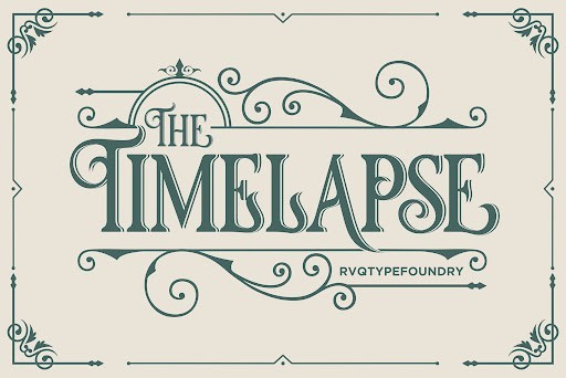 Timelapse Blackletter font