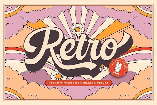 Retro Vintage Serif font