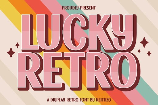 Lucky Retro Display font