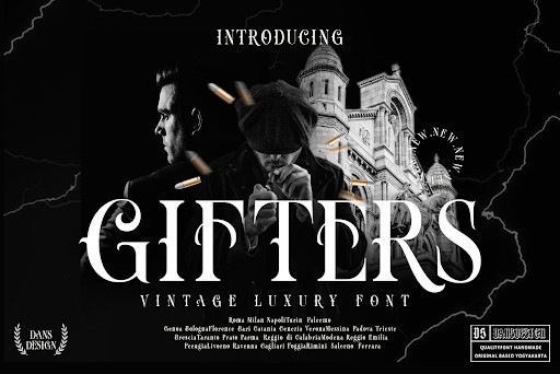 Gifters Blackletter font