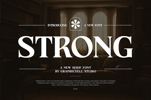 Strong Font by Graphicxell