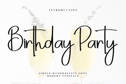 Birthday Party Display font
