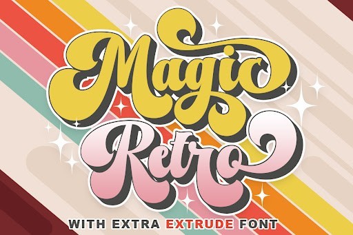 Magic Retro Display font