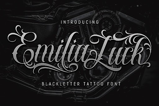 Emilia Luck Blackletter font