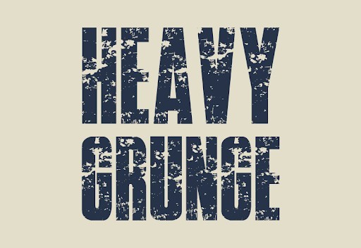 Heavy Grunge Display font