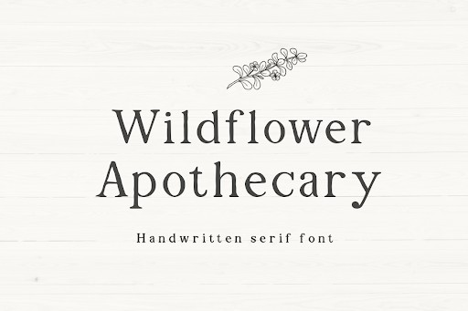 Wildflower Apothecary Font by Manjalistudio