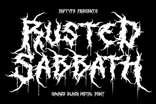 Rusted Sabbath Blackletter font
