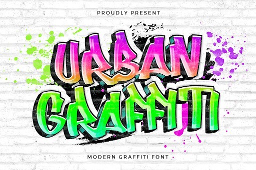 Urban Graffiti Display font
