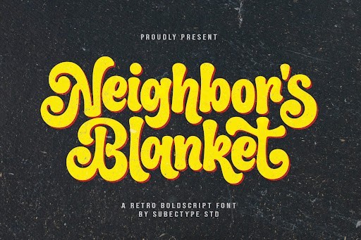 Neighbor's Blanket Handwritten font
