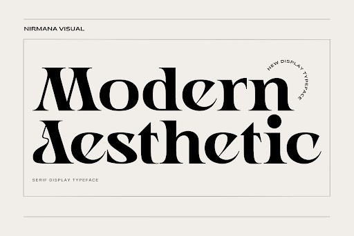 Modern Aesthetic Sans Serif font