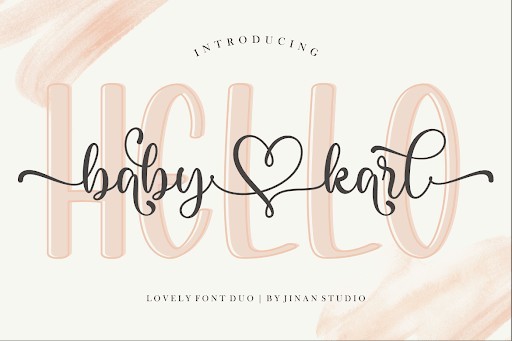 Hello Baby Karl Display Duo font