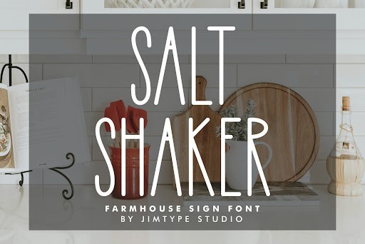 Salt Shaker Handwritten font