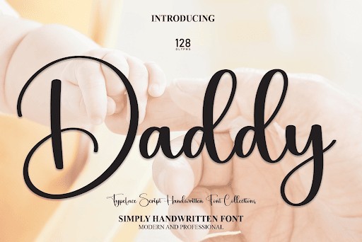 Daddy Handwritten font