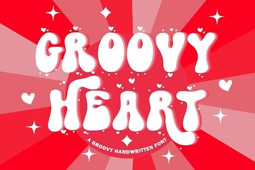 XGroovy Heart Retro font