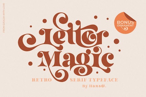 Letter Magic Font by HansCo