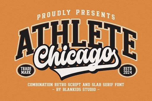 Chicago Athlete Slab Serif font