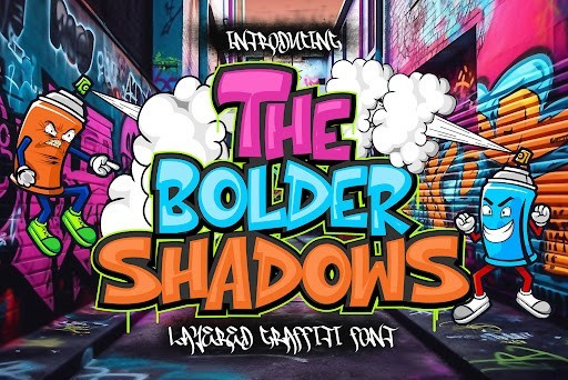 The Bolder Shadow Display font
