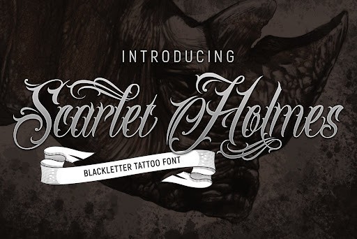 Scarlet Holmes Blackletter font