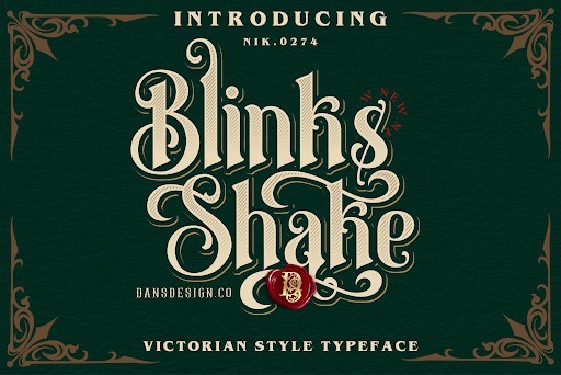 Blinks Shake Blackletter font