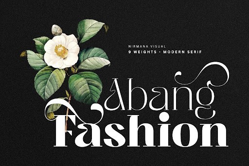 Abang Fashion Display font