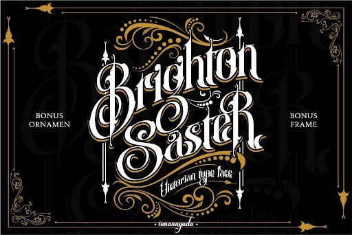 Brighton Saster Blackletter font